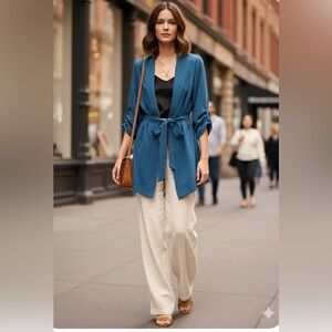 Aritzia Babaton Soft Fluid Lightweight Belted Blazer Size M